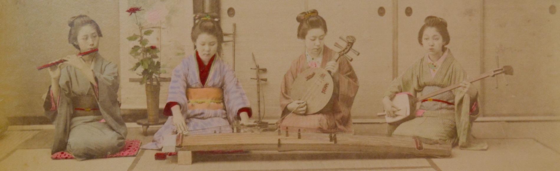 Music Lessons by Kusakabe Kimbei