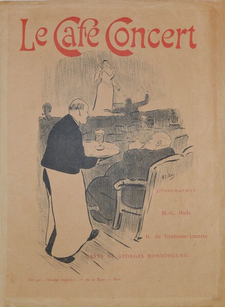 Portfolio Cover: Le Cafe Concert by ToulouseLautrec, Henri de, Lithograph