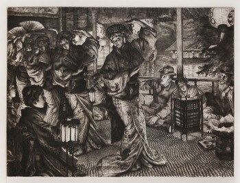 The Prodigal Son in Modern Life: In Foreign Climes by Tissot, James, Etching