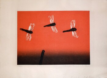 Red Dragonfly by Miyashita, Tokio, Prints