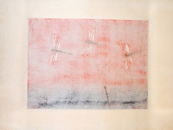 Red Dragonfly by Miyashita, Tokio, Prints