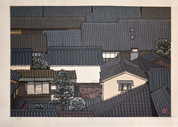 Dusk and Dawn by Nishijima, Katsuyuki, Woodblock Print