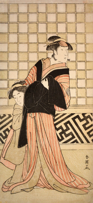 Kabuki Actor Wakayama Tomisaburo by Shunei, Woodblock Print