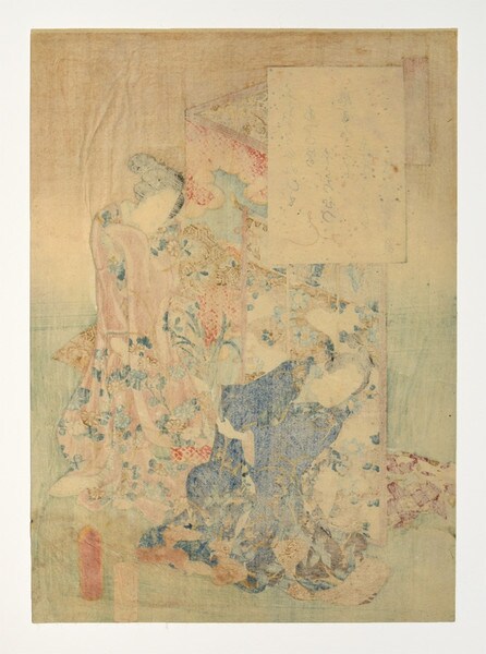 Chapter 30: Fujibakama by Toyokuni III, Woodblock Print