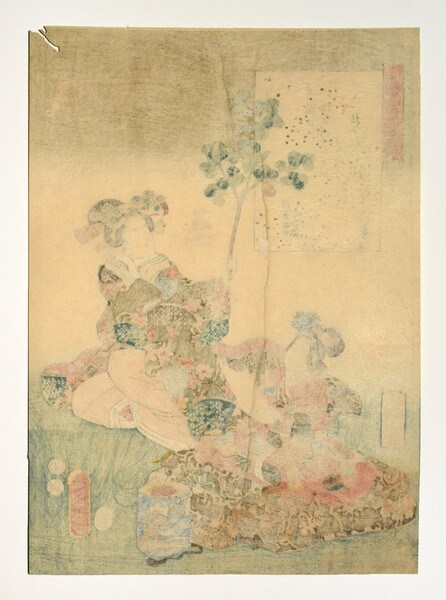 Chapter 23: Hatsune by Toyokuni III, Woodblock Print