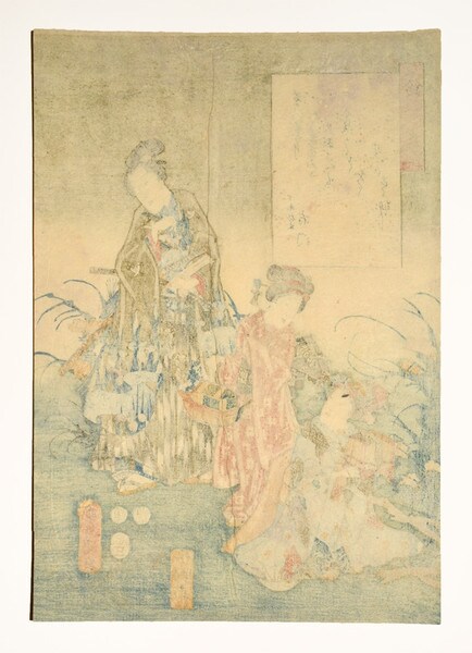 Chapter 38: Suzumushi, Woodblock Print