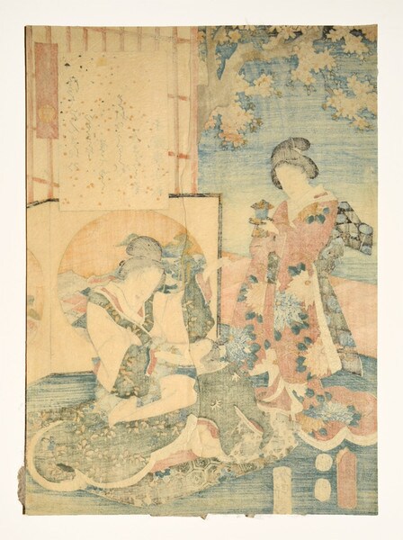Chapter 40: Minori by Toyokuni III, Woodblock Print