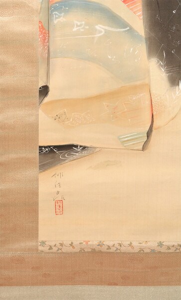 Snow View from the Window by Kajiwara, Hisako, Nihonga