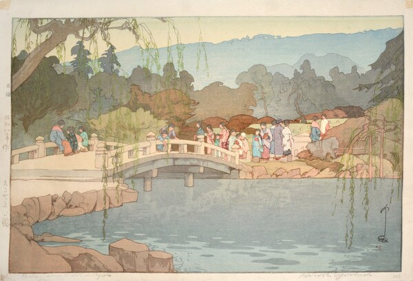 Maruyama Park in Kyoto by Yoshida, Hiroshi, Woodblock Print