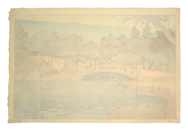 Maruyama Park in Kyoto by Yoshida, Hiroshi, Woodblock Print