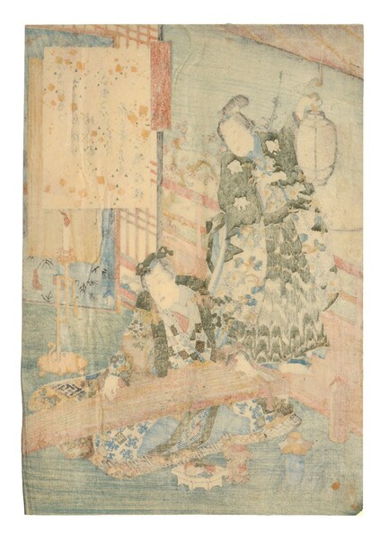 Chapter 43: Kobai by Toyokuni III, Woodblock Print