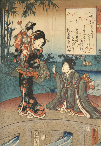 Chapter 44: Takekawa by Toyokuni III, Woodblock Print
