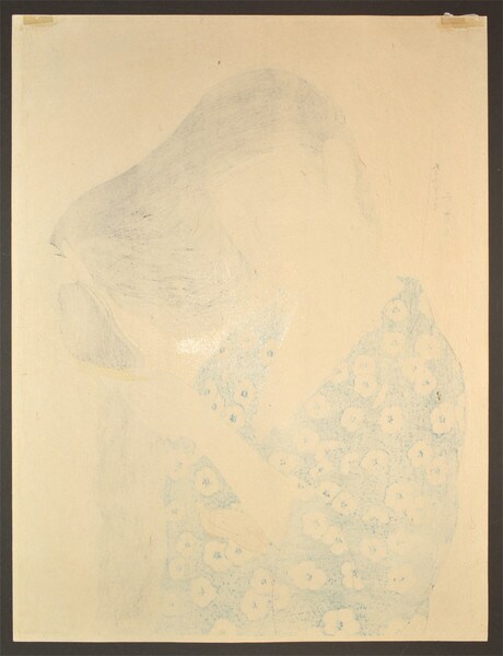 Woman Combing Her Hair by Goyo, Woodblock Print