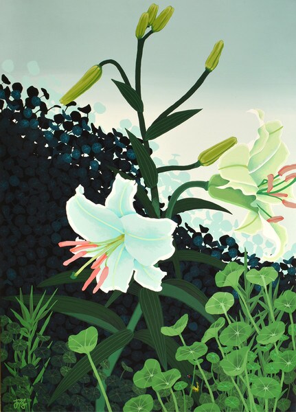 Memories of Brooklyn Botanic Garden by Iwasawa, Asako, Painting