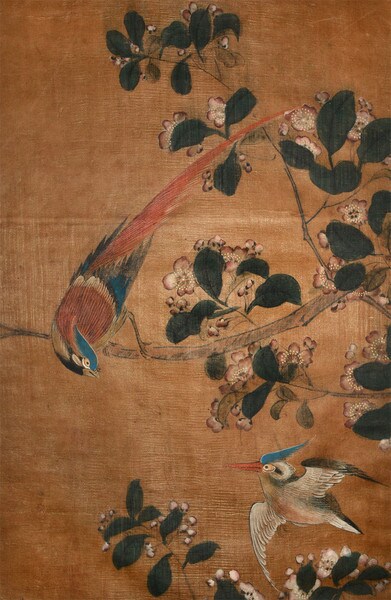 Birds and Flower, Painting