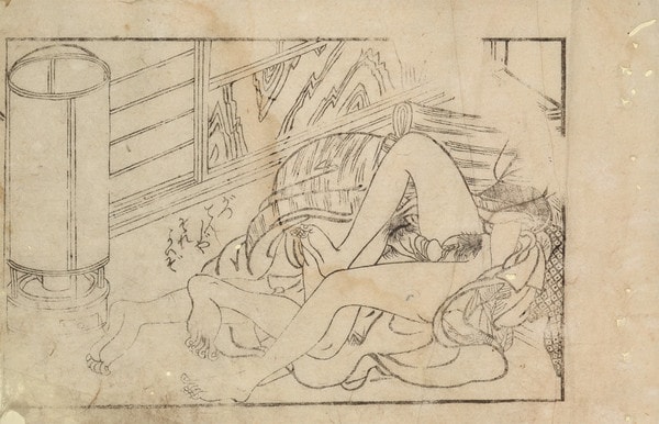 I Agree, Let's Do It. by Sukenobu, Woodblock Print