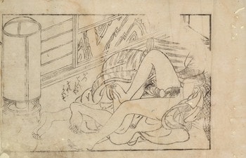 I Agree, Let's Do It. by Sukenobu, Woodblock Print