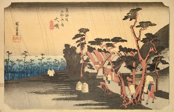 Oiso by Hiroshige, Woodblock Print