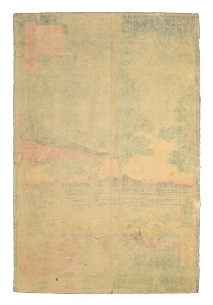 Inari Shrine, Oji by Hiroshige, Woodblock Print