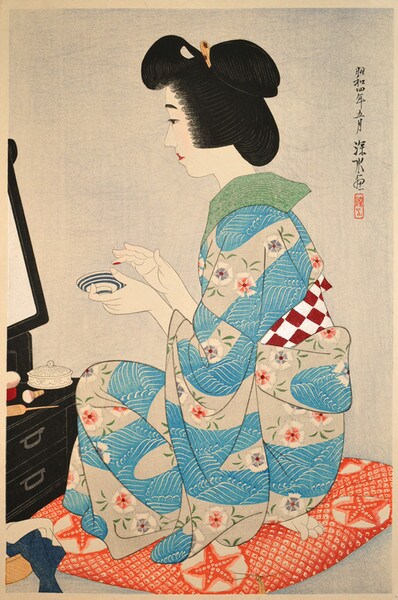 Rouge by Shinsui, Woodblock Print