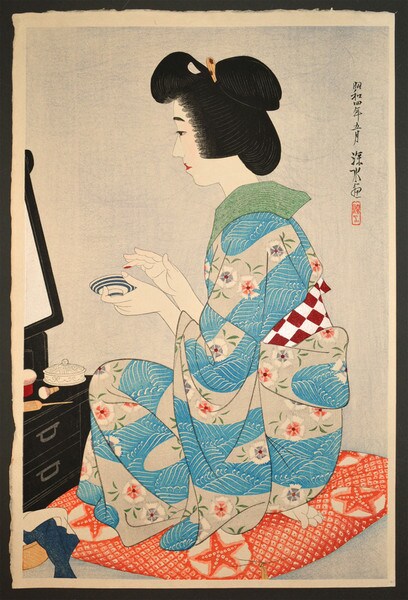 Rouge by Shinsui, Woodblock Print