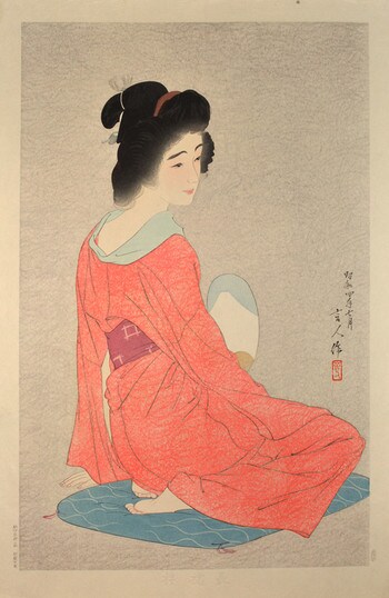 Undergarment (Variant State) by Kotondo, Woodblock Print