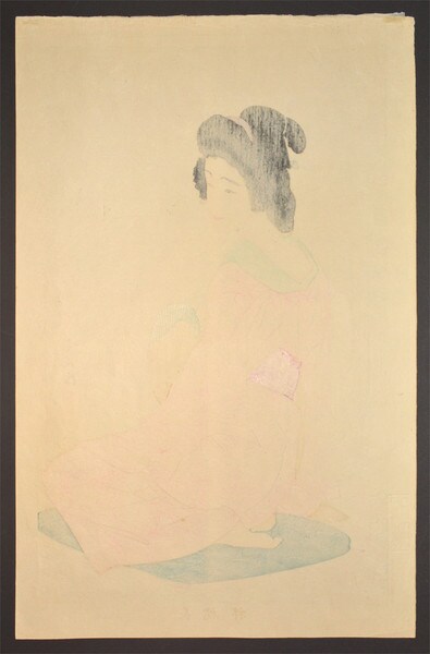 Undergarment (Variant State) by Kotondo, Woodblock Print