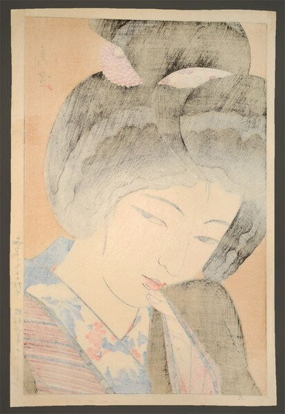 It Looks Like Snow by Shuho, Woodblock Print