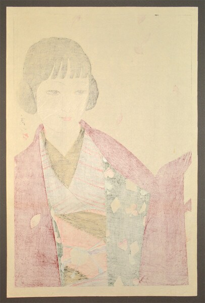 Autumn by Shuho, Woodblock Print