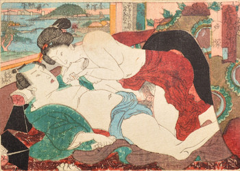 Totsuka by Toyokuni III, Woodblock Print