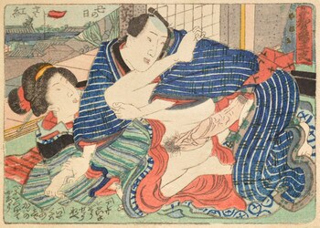 Day of the Snake by Toyokuni III, Woodblock Print