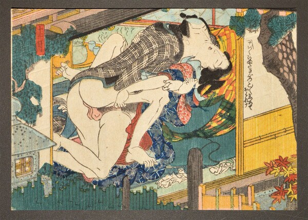 November Passion by Toyokuni III, Woodblock Print
