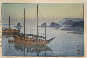 Three Little Islands by Yoshida, Hiroshi, Woodblock Print