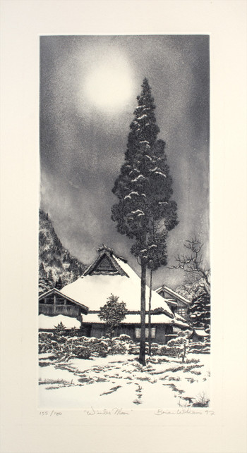 Winter Moon by Williams, Brian, Etching
