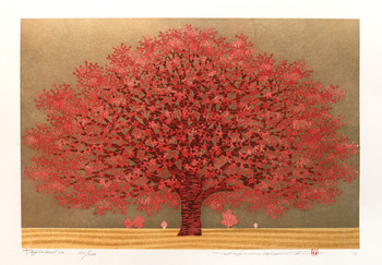 Dogwood 12 by Namiki, Hajime, Woodblock Print