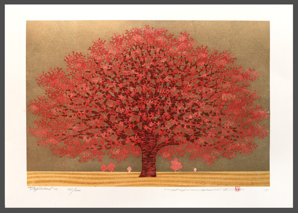 Dogwood 12 by Namiki, Hajime, Woodblock Print