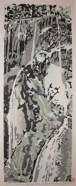 I noticed my reflection in this water by Howard, Daryl, Woodblock Print