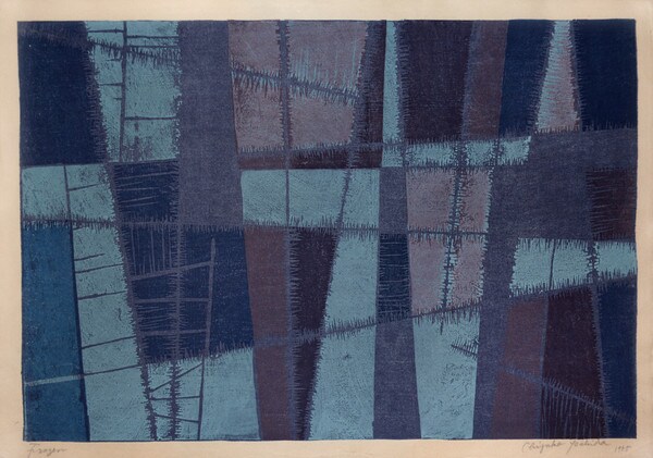 Frozen by Yoshida, Chizuko, Woodblock Print