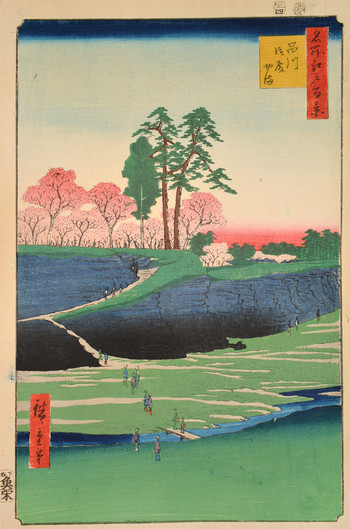 Gotenyama, Shinagawa by Hiroshige, Woodblock Print