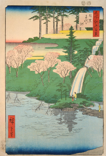 Chiyogaike Pond in Meguro by Hiroshige, Woodblock Print