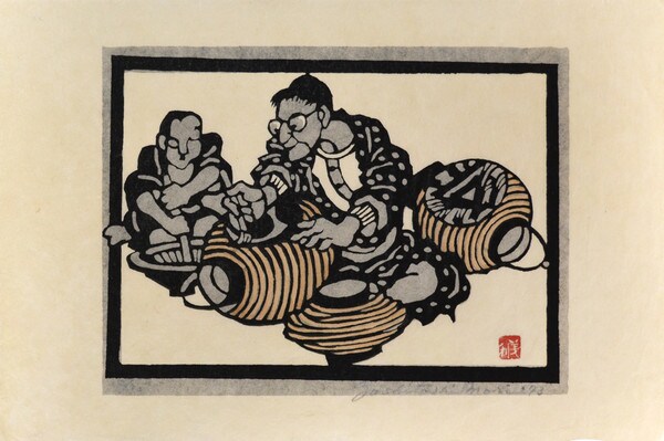 Lantern Maker by Mori, Yoshitoshi, Kappazuri