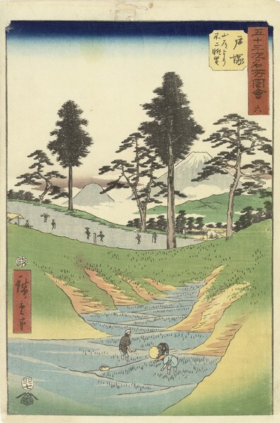 Totsuka by Hiroshige, Woodblock Print