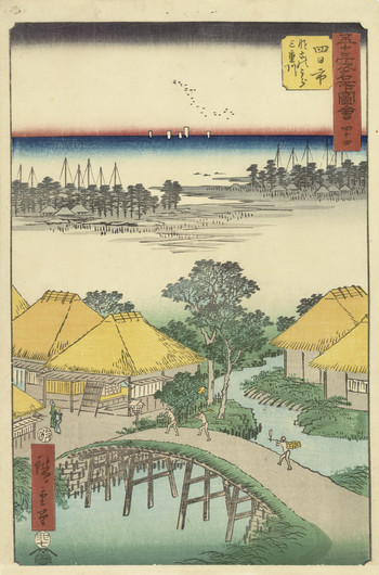 Yokkaichi by Hiroshige, Woodblock Print