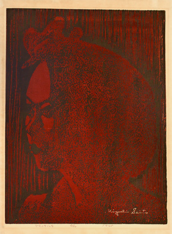 Profile by Saito, Kiyoshi, Woodblock Print