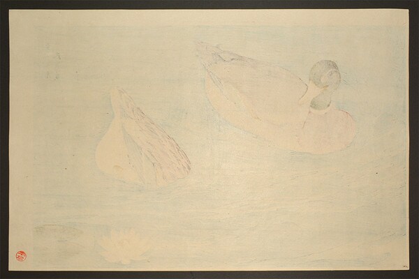 Ducks by Goyo, Woodblock Print