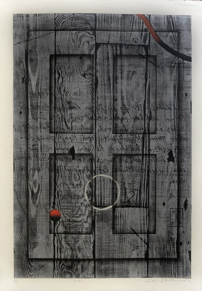 Door by Shitanda, Zen, Woodblock Print
