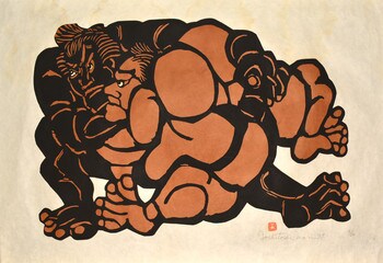 National Sport (Sumo) by Mori, Yoshitoshi, Kappazuri