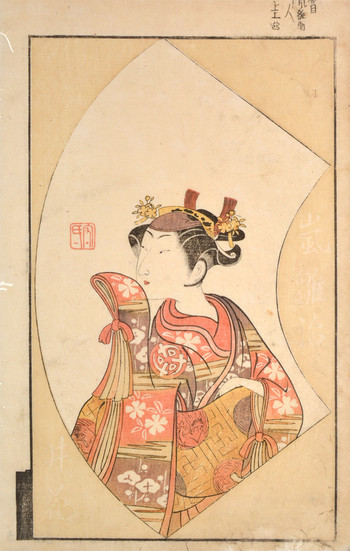 Arashi Hinaji by Buncho, Woodblock Print