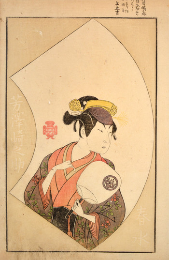 Kabuki Actor Yoshizawa Sakinosuke by Shunsho, Woodblock Print