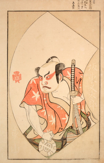 Kabuki Actor Bando Matataro by Shunsho, Woodblock Print